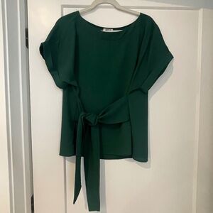 West K Women's Bailey Tie Front Dolman Blouse